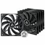 Arctic Cooling - Case ACC Arctic P12 Fan 12cm PWM PST RGB Black 3pc