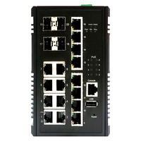 Switch Edimax Industrial 16-port Gig. Poe+ Webm. 8xpoe+ / 4xsf 4