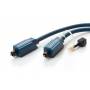 Clicktronic - Casual Series - Digitales Audio-Kabel (optisch) - Mini-Phone Stereo 3,5 mm/TOSLINK (M) - TOSLINK (M) - 1 m - Glasfaser (70366)