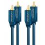 Clicktronic - ClickTronic Casual Series - Audiokabel - RCA x 2 (M) bis RCA x 2 (M) - 10 m - doppelt abgeschirmtes Koaxialkabel