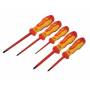C. K - C.K Schraubendreher-Satz Triton 5-teilig, Schlitz-Phillips bestehend aus: Schlitz 2,5 x 75 - 4,0 x 100 - 5,5 x 125 mm, (T4728)