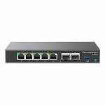 Grandstream - Grandstream Networks GCC6010 commutateur r�seau Gigabit Ethernet (10/100/1000) Connexion Ethernet, supportant l'alimentation via ce port (PoE) Noir, Argent