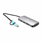 I-tec - I-TEC USB-C Metal Nano Dock 2xHDMI 1xVGA 1xSD Kartenleser 1xmicroSD Kartenleser 1xGLAN 3xUSB 2.0 1xUSB 3.2 1xUSB-C3.2Data 1xUSB-