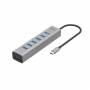 Hub Usb - I-TEC USB-C Charging Metal HUB 7 Port ohne Netzteil (C31HUBMETAL703)