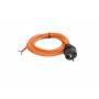 As Schwabe - Strom Anschlusskabel [ Schutzkontakt-Stecker - Kabel, offenes Ende] Orange 3.00 m 70911 (70911)