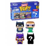 Dc Comics: Funko Pop! Bitty Pop -Batman Adam West 4pk - Funko Bitty Pop 4 Pack Dc Batman Batgirl