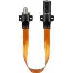 Wentronic - Goobay Wasserdichte SAT Fensterdurchfhrung, extrem flach (0,3mm), Braun-Schwarz, 0.2 m - F-Buchse <=> F-Buchse (71408)