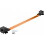 Wentronic - Goobay RJ45 Fensterdurchfhrung Ultra-Slim 0,5 m - zum Verlegen von Netzwerkverbindungen zwischen Fensterrahmen (71413)
