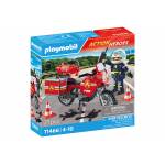 Geobra Brandsttter Stiftung - PLAYMOBIL 71466 Feuerwehrmotorrad am Unf