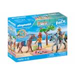 Playmobil - PLAYMOBIL 71470 Horses of Waterfall Starter Pack Reitausflug an den Strand mit Amelia und (71470)