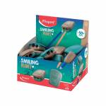 Maped - SMILING PLANET, blue/brown, 25 display, made of 50% FSC certified wood fibres, ergonomic - 25 pieces (
