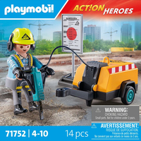 Geobra Brandst�tter Stiftung - PLAYMOBIL 71752 Bauarbeiter mit Mei�el