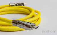 Python - HDMI 2.0 Kabel 4K2K Nylongeflecht gelb 3m