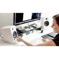 Kanto S4w Desktop Speaker Stands Midsize White 5