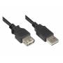 Good Connections - USB2.0 Verlngerung A-St.-A-Bu. schw. 0,5m