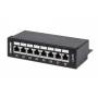 Intellinet - INTELLINET 8-Port Cat6a Patchpanel FTP Desktop schwarz