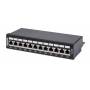 Intellinet - INTELLINET 12-Port Cat6a Patchpanel FTP Desktop schwarz