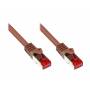 Alcasa Rj45-rj45 -M-m -0. 15m -Rj-45 -Rj-45 -Mnnli - Alcasa RJ45-RJ45, m-m, 0.15m 0.15m Cat6 S/FTP (S-STP) Marrn cable de red