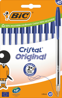Bic - Cf10 Cristal Med Blu 1mm