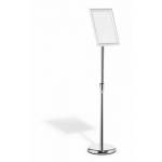 Durable - DURABLE Bodenstnder INFO Aluminium Klapprahmen A4 silber