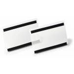 Durable - DURABLE Etikettentasche HARD COVER magnetisch A5 quer 10 Stk
