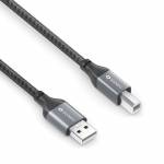 Purelink - Sonero SON SPC-U010-050 - USB 2.0 Kabel A Stecker auf B Stecker Textil 5.0 - Kabel - Digital/Daten (SPC-U010-050)