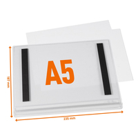 Durable Plakattasche Wasserdicht A5 Magnetisch 5 Stk 1