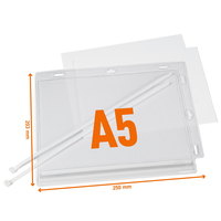 Durable Plakattasche Wasserdicht A5 Mit Kabelbinder 5 Stk 1