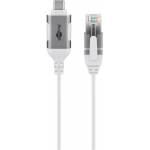 Goobay - Goobay 74392 cable gender changer USB 3.1 type A RJ45 White