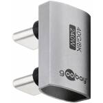 Wentronic - Goobay 74446 cambiador de gnero para cable USB-C Plata