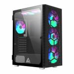 Montech - X3 GLASS - Midi Tower - PC - Schwarz - ATX - micro ATX - Mini-ITX - Gaming - Blau - Grn - Rot (X3 GLASS BK)