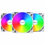 Montech - GF120 PWM ARGB Lfter, 3er Pack - 120mm, wei (GF120 ARGB PWM (W) 3 IN 1)