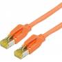 Draka - DRAKA UC900 - Patch-Kabel - RJ-45 (M) bis RJ-45 (M) - 5 m - SFTP, PiMF - CAT 6a - halogenfrei, verseilt - orange