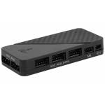 Aerocool - Aerocool H66F, Schwarz, 12/5 V, 3 A, SATA/6x Port for fan/2x Port for 5V ARGB co