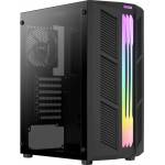 Aerocool - Prime - PC - Acrylnitril-Butadien-Styrol (ABS) - SPCC - Schwarz - ATX - micro ATX - Mini-ITX - Gaming - Rot/Grn/Blau (ACCM