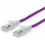 Dtwyler - - Patch-Kabel - RJ-45 (M) bis RJ-45 (M) - 7.5 m - SFTP, PiMF - CAT 6 - halogenfrei, verseilt - violett (21.05.0576)
