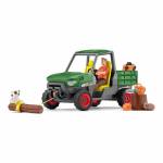 Schleich Gmbh - Farm World Waldbauer mit Fahrzeug, Spielfigur