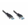 Good Connections - USB3.0 Kabel A-St.-A-Bu. schwarz 1m