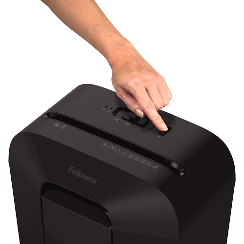 Fellowes -Powershred LX45 Aktenvernichter Kreuzschreddern Schwarz (4400501)  -Fellowes Office Grooves.land/Playthek