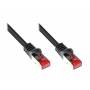 Good Connections - Cat.6 Patchkabel S/FTP schwarz 0,15m