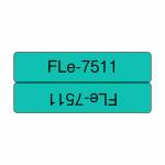 Brother Band Fle-7511 Sch / grn - Brother FLE7511 21MMX45MM BLACK ON GREEN FL label-making tape