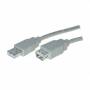 S / Conn Maximum Connectivity - S-Conn USB 2.0 3m - 3 m - USB A - USB A - USB 2.0 - Mnnlich/Weiblich - Grau