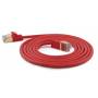 Wantec - Patchkabel SSTP CAT7 Ste. CAT6a d=4mm 0,10m rot