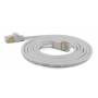 Wantec - Patchkabel SSTP CAT7 Ste. CAT6a d=4mm 0,10m grau
