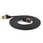 Wantec - Patchkabel SSTP CAT7 Ste. CAT6a d=4mm 0,10m schwarz
