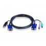 Aten - Intelligent KVM Cable 2L-5503UP - Tastatur- / Video- / Maus- / USB-Kabel - USB, HD-15 (VGA) (2L-5503UP)