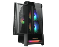 Cougar - COUGAR Mid Tower Gehuse Duoface RGB, Schwarz (CGR-5ZD1B-RGB)