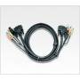 Aten - 2L-7D05U - Video- / USB- / Audio-Kabel - USB Typ A, 4-polig, Mini-Phone Stereo 3.5 mm, DVI-I (M) - Mini-Phone Stereo 3.5 mm, USB