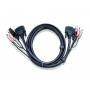 Aten - 2L-7D03U - Video- / USB- / Audio-Kabel - USB, mini-phone stereo 3.5 mm, DVI-I (M