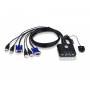 Aten - CS22U - KVM-Switch - 2 x KVM port(s) - 1 lokaler Benutzer